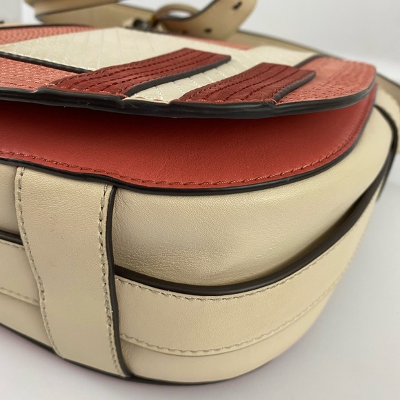 Authentic Tory Burch patchwork Nubuck leather flap - Picture 8 of 16